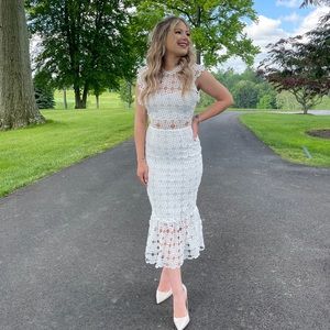 Petal & Pup white lace dress